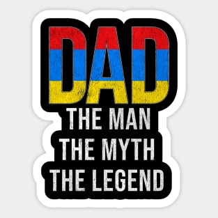 Armenian Dad The Man The Myth The Legend - Gift for Armenian Dad With Roots From Armenian Sticker